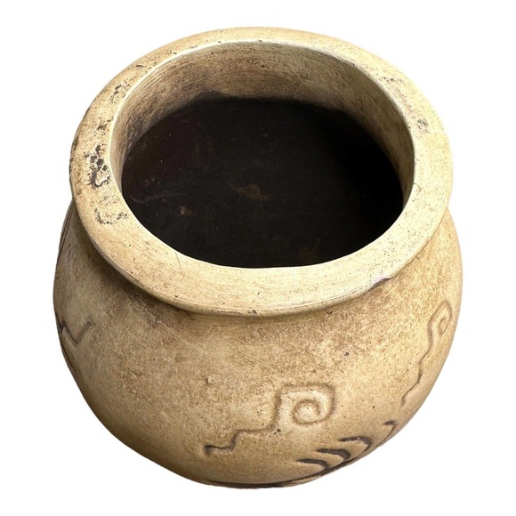 Wonderful Native American Kokopelli Acoma Pottery Vase, 10" made in mexico - Picture 6 of 8